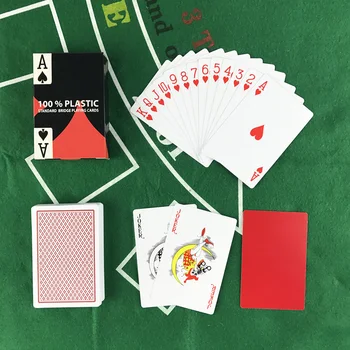 Yernea 2 Komplekti/Daudz Baccarat Texas Hold ' em Plastmasas Spēļu Kārtis nodiluma izturīgs Ūdensnecaurlaidīgs Pokera Kāršu Klāja Tilta Pokera Spēli