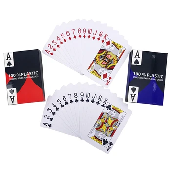 Karstās 2 Gab./Daudz Tiltu Poker, Baccarat Texas Hold ' em, Ūdensizturīgs, Nodiluma izturīgs Plastmasas Spēļu Kārtis, galda Spēles, Pokera Kārtis 58*88mm