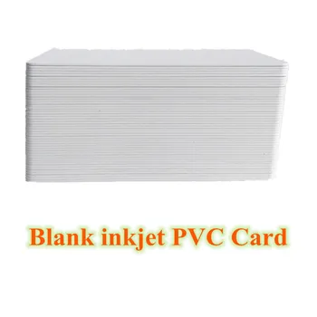 100gab Augstas Kvalitātes Tukšu Plastmasas PVC ID Kartes Tintes Izdrukājamu vizītkarti CR80*30Mil Epson vai Canon Tintes Printeriem,
