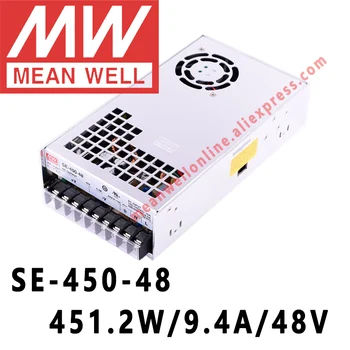 SE-450-48 ir Labi, 451.2 W/9.4 A/48V DC Vienu Izejas Jauda Piegādes meanwell interneta veikals