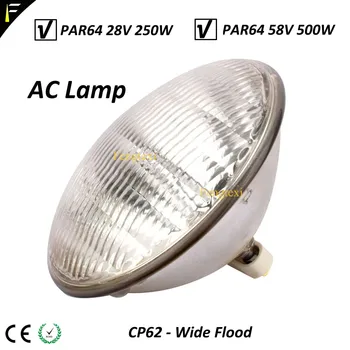 3200k Teātra Studija AC Lampa Par64 500w CP60 CP61 CP62 Spuldzes Par 64 500W GX16D Paraboliskā Reflektora Lukturi Noslēgtā Burbulis