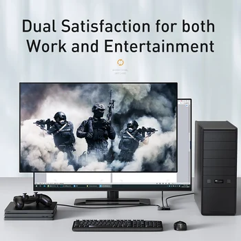 Baseus Dual Režīmi HDMI Splitter divvirzienu Slēdzis 1--2-2-in-1 Digitālās Gaismas Displejs Audio, Video Komutācijas 4K HDMI Splitter