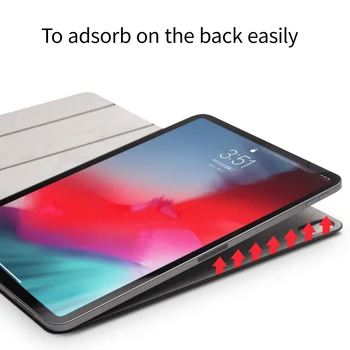 QIALINO Ultra Slim Īstas Ādas Tablete Vāks Apple iPad Pro 12.9 2018 Pamosties&Miega Funkciju Flip Case for iPad Pro 11