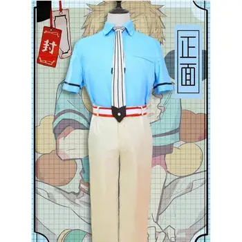 Anime Jibaku Shounen Tualetes Pienākums Hanako Kun Minamoto Kou Cosplay Kostīmu Un Parūku Vīrieši Sievietes Skolā Vienotu Apģērbu Komplekts Auskaru