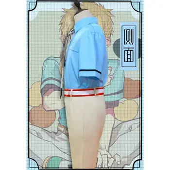 Anime Jibaku Shounen Tualetes Pienākums Hanako Kun Minamoto Kou Cosplay Kostīmu Un Parūku Vīrieši Sievietes Skolā Vienotu Apģērbu Komplekts Auskaru
