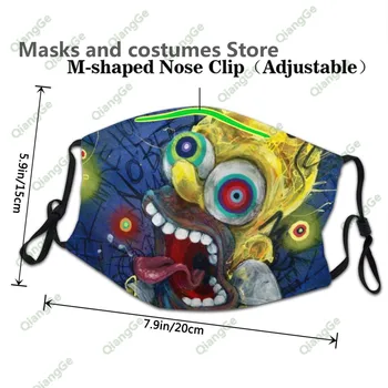 Smieklīgi Cute Anime Simpsons Pasūtījuma Sejas Maska Mazgājams Atkārtoti Sejas Vairogs Ar Pm 2.5 Montieris Pieaugušo Bērnu Sejas Maska