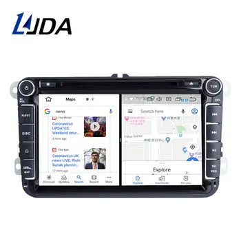LJDA PX6 Android 10.0 Auto Multimediju Atskaņotājs, GPS Volkswagen, VW golf, passat b6 Touran polo sedans Tiguan jetta 2 din Auto Radio