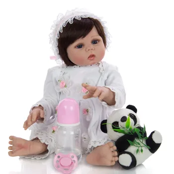 NPK Lovely Baby Atdzimis Meitene Lelle Pilnībā Silikona Ķermeņa Spilgti Bonecas Jaundzimušo Princesi bebes atdzimis Pelde Rotaļlietu Dzimšanas dienas dāvana