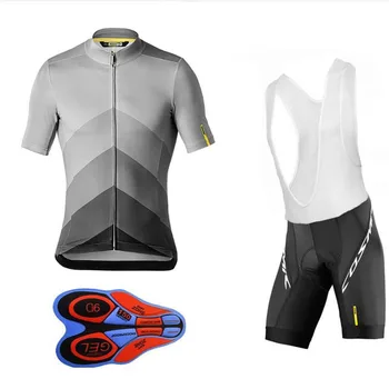Ir 2021. Komanda Mavic Velo Svīteri Velosipēdu Valkāt drēbes, kas Ātri Sauss kombinezoni ar krūšdaļu gēla Komplekti Apģērbu Ropa Ciclismo uniformes Maillot Sporta Valkāt #85