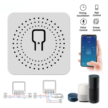 Mini Smart Wifi Taimeris Bezvadu Slēdži 10.A/16A Smart WiFi Slēdzis Tālvadības Gaismas App Taimeris Darbojas Ar Google Home Alexa