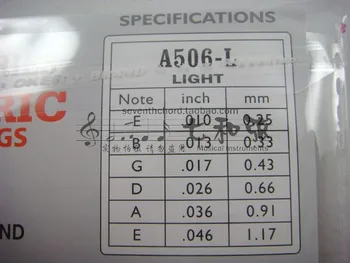 10 Gab. A506-l Vienu 1 Stīgu Elektriskā Ģitāra, E-1 010 collu/0.25 mm (Nr. stīgu komplekts tikai 10 gabalus 1 string)