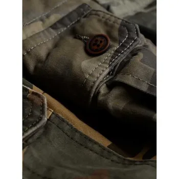 Militārā Stila Maskēties Kravas Bikses Vīriešu SLIM Joggers Harēma Taktiskās Bikses Vaļīgas Bagge Elastīga Vidukļa Bikses Kokvilnas Apģērbu
