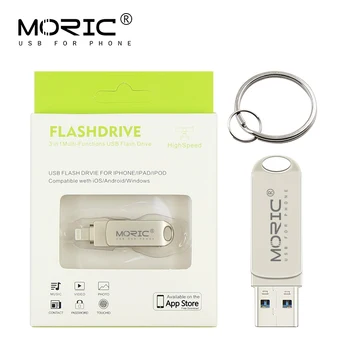 Jaunākās USB 3.0 OTG USB Flash Diska 256 GB 128GB Pendrive 128GB 64GB, 32GB 16GB Garīgās Pen Drive Atmiņas karti un U diska iPhone
