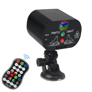 Led DJ Disco Gaismas Mini USB Strobe Puse Lāzera Skatuves Apgaismojuma Efektu Balss Kontroles Lāzera Projektoru Deju Grīdas, Bārs, Automašīnu светомузы