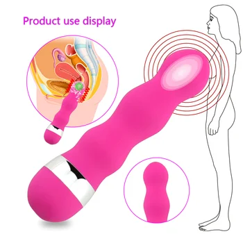 Vibrators Seksa Rotaļlietas Sievietēm, AV Stick Dildo Vibratoru Massager Sieviešu Masturbators G Spot Klitora Stimulators Anālais Butt Plug