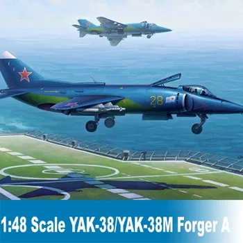 Statiskais Modelis Mērogā Asamblejas Gaisa kuģa Modelis 1:48 Mēroga Yak-38/Yak-38M Kalējs, A Lidmašīna, Modeļa 80362 būvkonstrukciju Komplekti Modelis DIY
