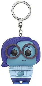 FUNKO POP Disney Pixar SANDNESS Kabatas Pop Keychain IEKŠPUSĒ ir ievietota Rotaļlieta NO Rīcības Rotaļlietas Skaitļi Keyring Lelle Auto Soma Atslēgu piekariņi Kulons Rotaļlietas
