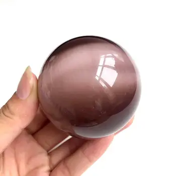 Dabas cat eye kristāla bumbu zīlēšana enerģijas akmens bumbu fotogrāfija dekoratīvo bumbu