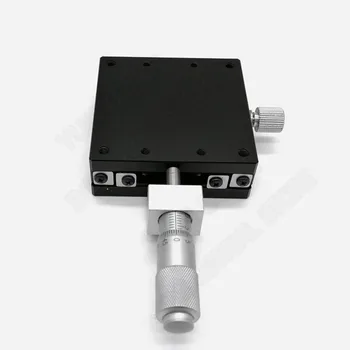 Mikrometru Bīdāmās Tabulu X Ass 60*60mm Rokasgrāmata Pārvietošanās Apgriešana Platforma Lineāru Posmu Mini Augstas Precizitātes Mini LGX60-C