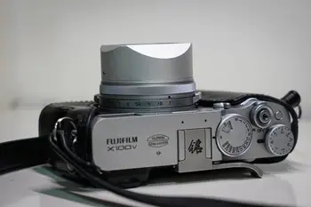 Dizains Fujifilm FUJI X100V X100F X100S Alumīnija Metāla Kvadrātveida Blendi Adaptera Gredzenu Komplekts Aizstāj Fujifilm LH-X100 & GP-X100