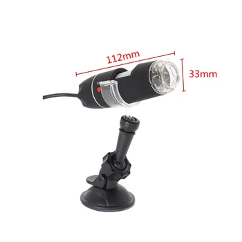 1600X HD Elektronisko Lupas, Rokas Digitālo Mikroskopu, Rūpniecības, Medicīnas Lupa USB 8 LED Endoskopu, ar Metāla Statīvu