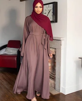 Eid Mubarak Abaya Musulmaņu Hijab Maxi Kleita Nidas Femme Arābu Caftan Islāmu Apģērbs, Drēbes, Kleitas Eid Ramadāna Musulman Vestidos