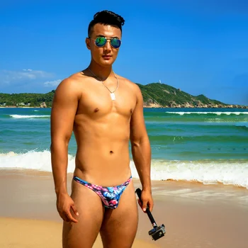 Zīmolu Vīriešu peldēt Dzimumlocekļa maisiņš Biksītes Beach Valdes sērfošanu Šorti Seksīgi Bikini, peldēšana Riepas uzvalks peldkostīmi Sungas Praia De Homens