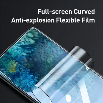 Baseus 2gab HD Clear Screen Protector For Samsung Galaxy S20 Plus Ultra Pārredzamu 3D Pilnībā Izliektu Vāku Soft Aizsardzības Plēves