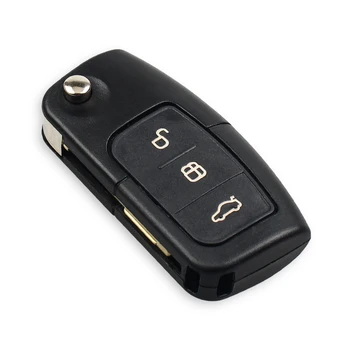 KEYYOU 3 Pogu 433MHZ 4D60 Čipu Auto Tālvadības Atslēgu Ford Fusion Uzmanību Fiesta Mondeo Galaxy Automobiļu FO21 Asmens Auto Flip Atslēga