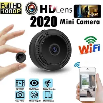 Bezvadu Mini WIFI 1080P HD Video Kameru Mākonis Uzglabāšanas Infrasarkano Nakts Redzamības Smart Home Security Mājas Apsardze Webcam