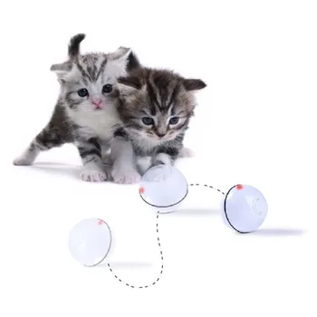 Pet Cat Suņu Rotaļlietas LED Gaismas Auto Ritošā Flash Bumbu Rotaļlietas Uzlādes ar USB Smart Pet Lekt Bumbu Pakaļdzīšanās Bumbu Rotaļlieta Kaķis