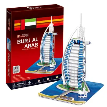 3D modeļi rotaļlietas Kubikmetru Fun papīra paraugs atjautības spēle Viesnīcas BurjAl-Arābu c065h ping