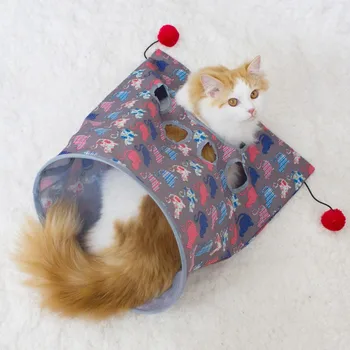 Pet Cat Tuneļa Ritošā Grīdas Pūķis Pagājušo Kaķu Pakaiši Telts Skaņas Papīra Rotaļlietas