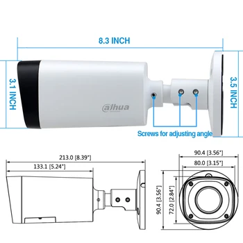 Dahua IPC-HFW4431R-Z 4MP POE IP Kameras 80m MAX Nakts (IS) 2.7~12mm VF objektīva, Motorizēta Zoom, Auto Fokuss Bullet Drošības 4gab/daudz