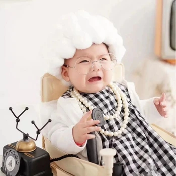 Jaundzimušajam, Foto Aksesuārus, Kostīmu Infant Baby Meitenes Cosplay Vecmāmiņas Drēbes Foto Fotografēšanas Cepuri Tērpiem