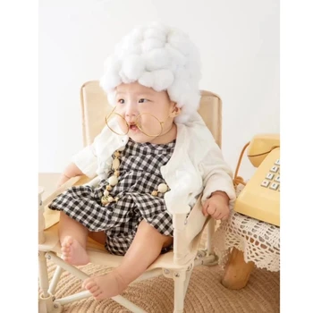 Jaundzimušajam, Foto Aksesuārus, Kostīmu Infant Baby Meitenes Cosplay Vecmāmiņas Drēbes Foto Fotografēšanas Cepuri Tērpiem