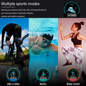 LIGE Smart Skatīties Vīriešiem, Fitnesa Tracker IP67 Waterproof Sirdsdarbības Ātrums, asinsspiediens Pedometrs Android, ios Sporta smartwatch+Kaste