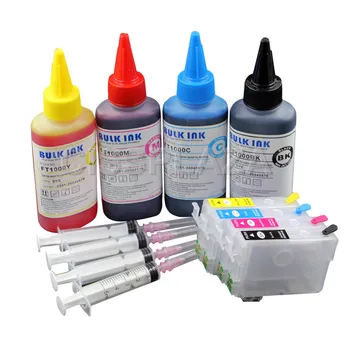 CISSPLAZA 1SET Eiropā T502XL 502xl Uzpilde Tintes Kasetne ar + Krāsu Tinte ir Savietojams ar Epson XP 5105 5100 WF 2865 2860 printeri