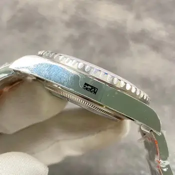 RLX klasisko Mehānisko automātisko mens watch Pulkstenis Rozā GMT Nerūsējošā tērauda datums rokas pulkstenis rose gold skatīties vīrieši AAA Kvalitāte