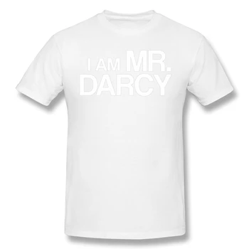 Es Esmu Mr Darcy Drukāt Kokvilnas Smieklīgi, T Krekli Lepnums un Aizspriedumi Vīriešu Modes Streetwear