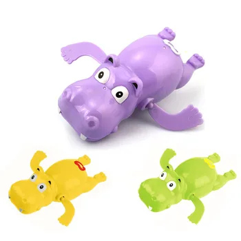 1gb Karikatūra Dzīvnieku Pulksteņa Dabbling Rotaļlietas Baby Kids Ūdens Fun, Krāsains Spēle Cute Hippos Krokodils Zirdziņš Bērniem Vannas Rotaļlietas