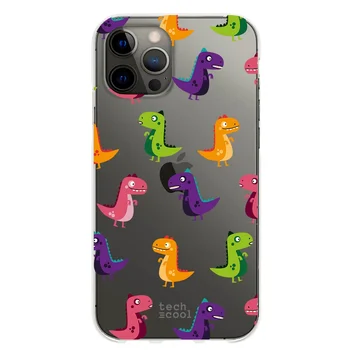 FunnyTech®Lietā par Iphone 12 Pro, Max l Mini dinozauri, caurspīdīgs fons