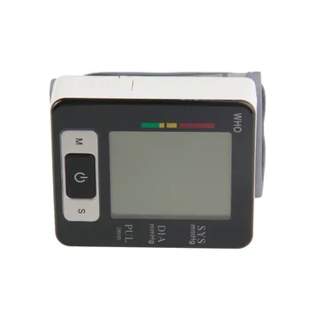 Automātisks Plaukstas locītavas arteriālā Spiediena Augšējā Monitora Digitālais Sirdsdarbības Mērītājs ar LCD Ekrānu Kamertonis Sfigmomanometri pulsometer