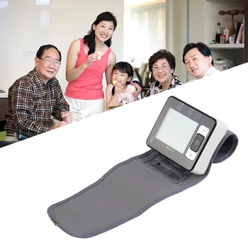 Automātisks Plaukstas locītavas arteriālā Spiediena Augšējā Monitora Digitālais Sirdsdarbības Mērītājs ar LCD Ekrānu Kamertonis Sfigmomanometri pulsometer