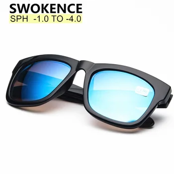 SWOKENCE Recepšu Brilles Tuvredzība, Saulesbrilles SPH -1 līdz -4 Sieviešu, Vīriešu Liela Izmēra Brilles Tuvredzīgs Tuvredzīgi SA85