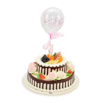 10pcs/set 5inch Konfeti Hēlijs, Gaisa Ballon Kārta Caurspīdīga Lateksa Baloni, Kāzu Dekorācijas, Happy Birthday Party Piederumi