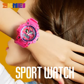 2019 Sporta Skatīties Vīriešu un Sieviešu Pulkstenis Modes Duālais Displejs Digitālais rokas Pulkstenis Āra 3 laiks Dāmas Ūdensnecaurlaidīgs Pulksteņi Reloj SKMEI