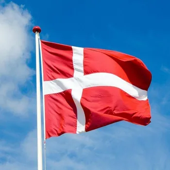 Dānijas Karogu, Dānija Valsts Karogs Banner Izmantot Festivāla Mājas Apdares Rīks Poliestera, Kas Peld Ar Karogu, Piliens Kuģniecība