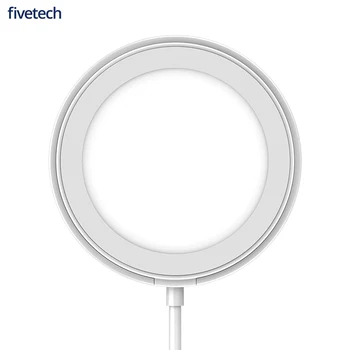 Fivetech 15W Ātri Magnētisko Bezvadu Lādētājs iPhone 12 Pro Max Qi Ātrās Uzlādes Pad iPhone 12Pro/12 Mini/12 Magsafe Doks