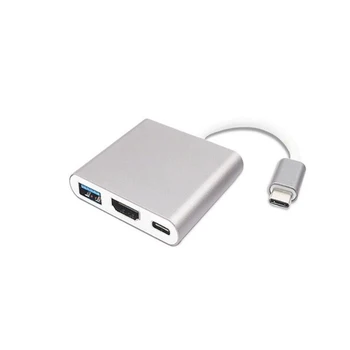 Usb c HDMI c Tipa Hdmi mac 3.1 Pārveidotāja Adapteris Typec hdmi HDMI/USB 3.0/Type-C Alumīnija Apple Macbook adapteri
